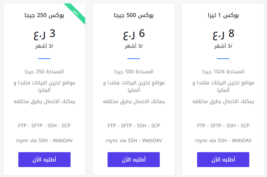 خطط النسخ الاحتياطي الخارجي للبيانات